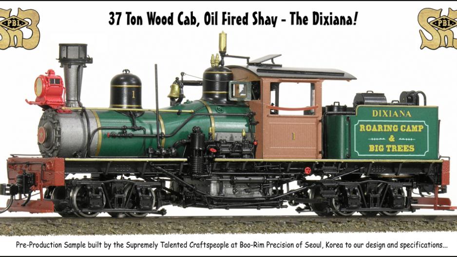 PBL new Dixiana 37 Ton Wod Cab Shay
