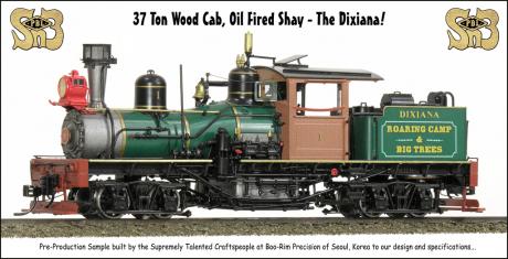 PBL new Dixiana 37 Ton Wod Cab Shay