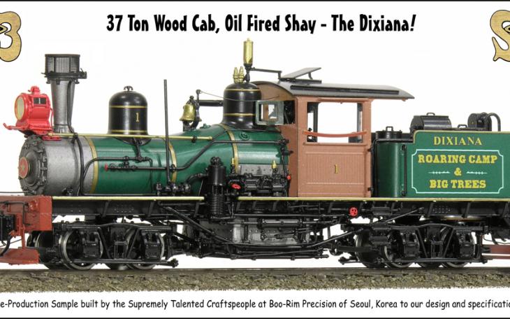 PBL new Dixiana 37 Ton Wod Cab Shay